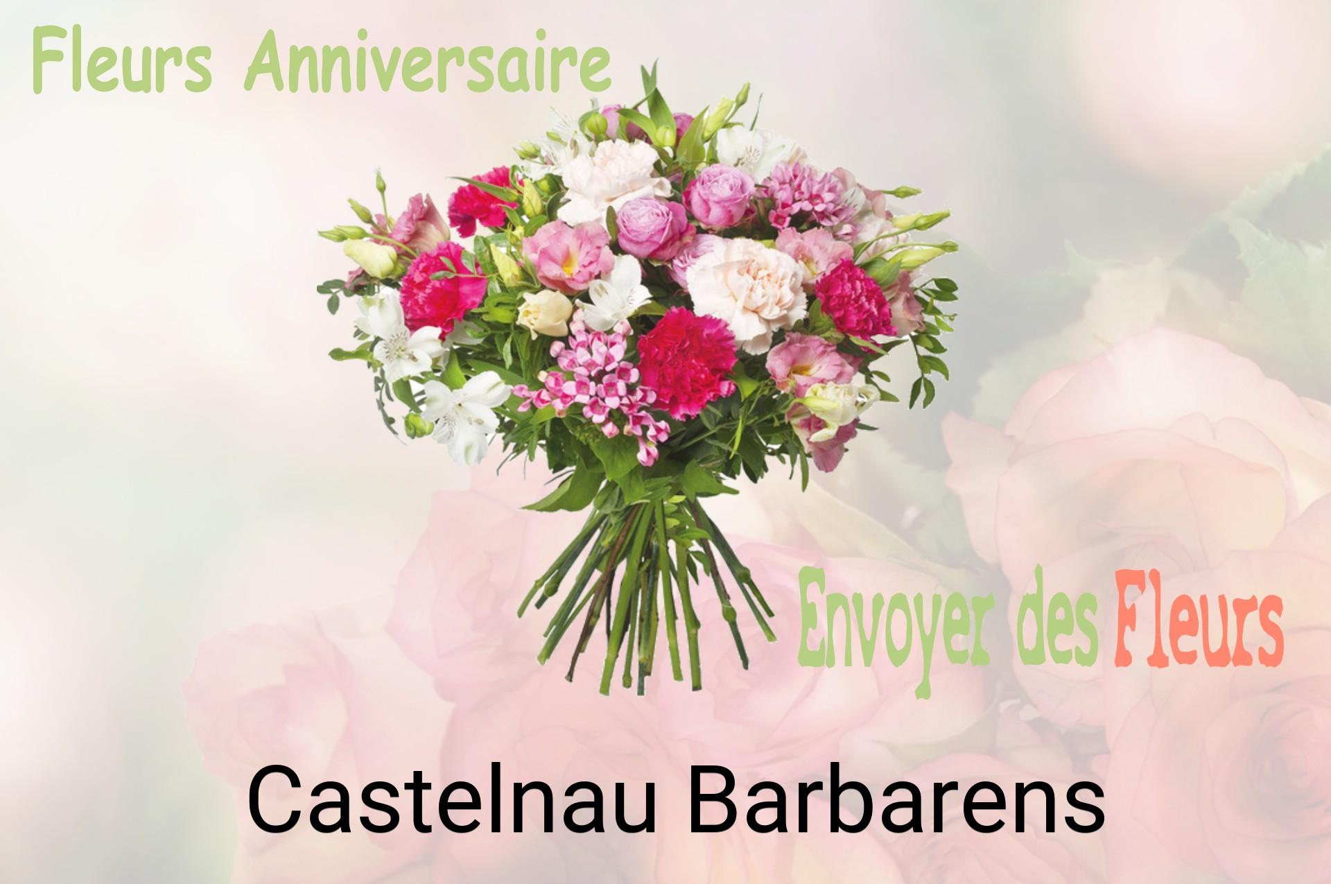 Bouquet de fleurs d’anniversaire livré à Castelnau-Barbarens